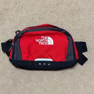 The North Face Roo Red and Black Belt Bag